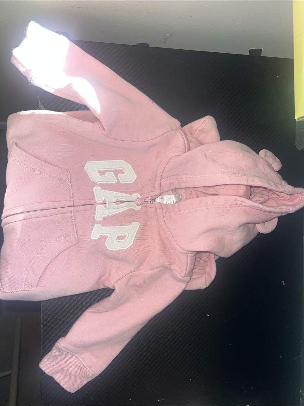 GAP Pink Toddler Hooded Zip Sweatshirt